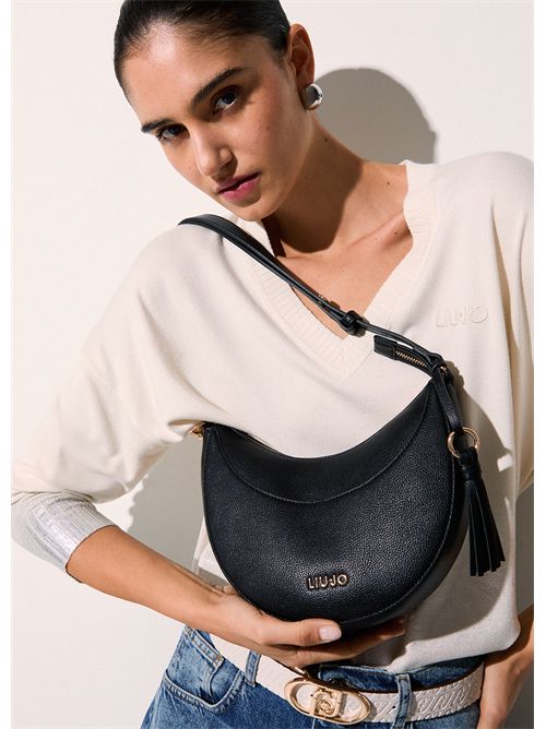 Borsa hobo media con charm LIU JO | AA6186E1012/22222